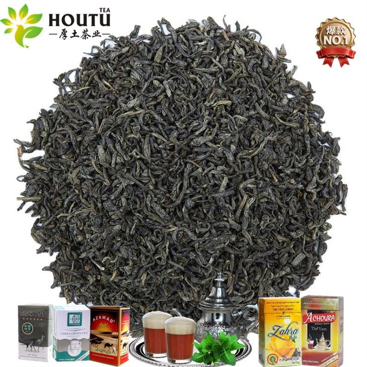 25G Achoura Zahra Flecha West African 41022 Chunmee 5A 6A 7A Grade Green Tea Factory